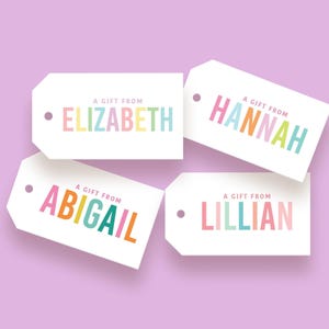 Custom gift tag, Personalized gift tag, Favor tag, Birthday gift tag, Baby shower tag, Birthday Party tag, Christmas tag, Custom family tag