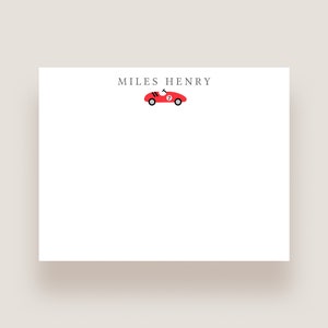 Race car Stationery Personalized Stationery Race car Note Cards Race car Thank you Cards Boy Notecards Boy thank you cards