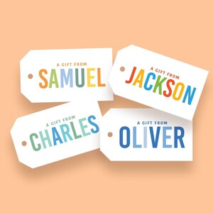 Custom gift tag, Personalized gift tag, Favor tag, Birthday gift tag, Baby shower tag, Birthday Party tag, Christmas tag, Custom family tag