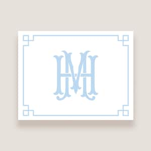 Chinoiserie stationery, Chinoiserie notecards, Monogram notecards Custom stationery, Personalized stationery