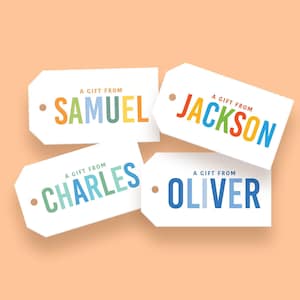 Custom gift tag, Personalized gift tag, Favor tag, Birthday gift tag, Baby shower tag, Birthday Party tag, Christmas tag, Custom family tag