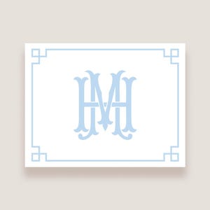 Chinoiserie stationery, Chinoiserie notecards, Monogram notecards Custom stationery, Personalized stationery