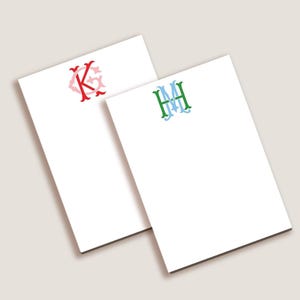 Monogram notepad: 5x7 or 4x6, Custom notepad Writing pad Notepad for teachers Notepad for kids Custom stationery