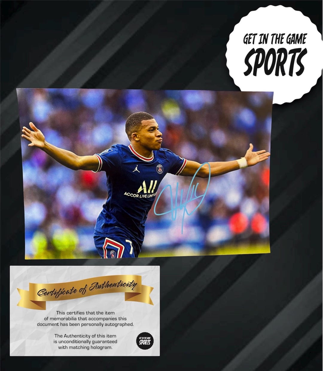 ムバッペのサイン入り8x12写真 - Etsy 日本