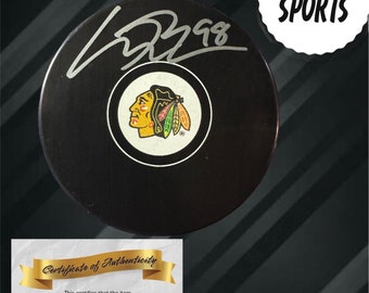 Connor Bedard Signed Chicago Blackhawks puck