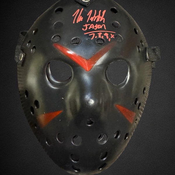 Kane Hodder signed Friday the 13th mask