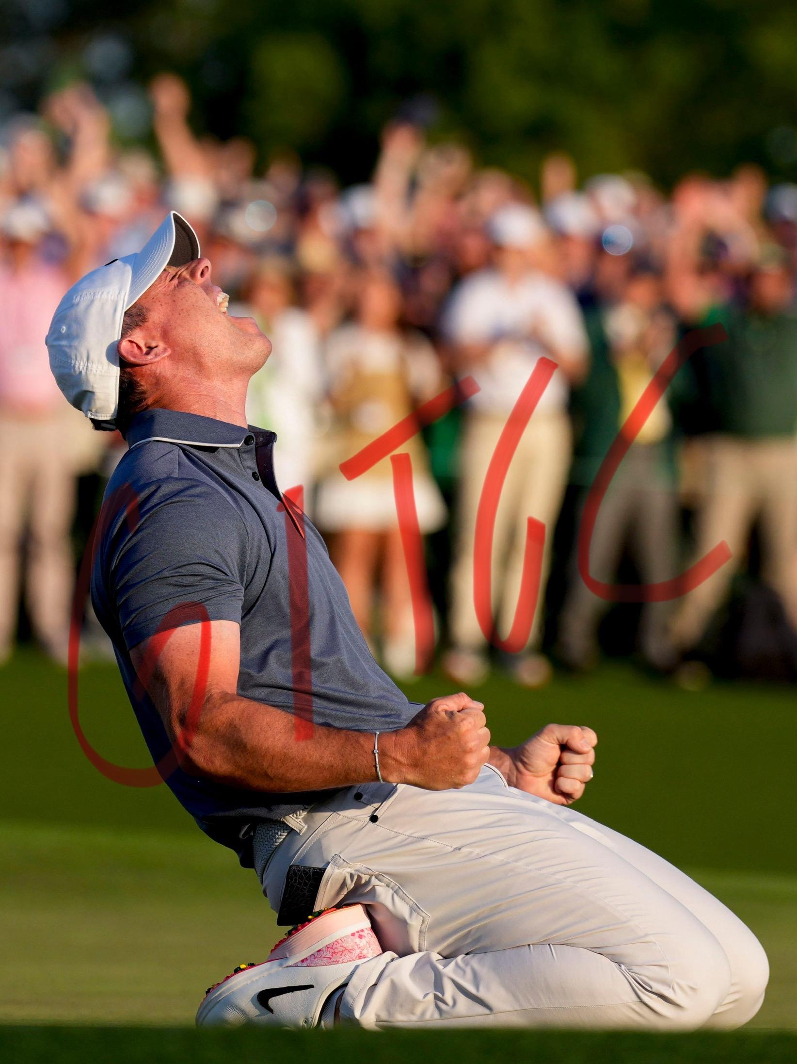 Rory Mcilroy masters win 8x10 photo