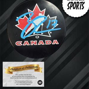 Connor Mcdavid signed Team Canada puck