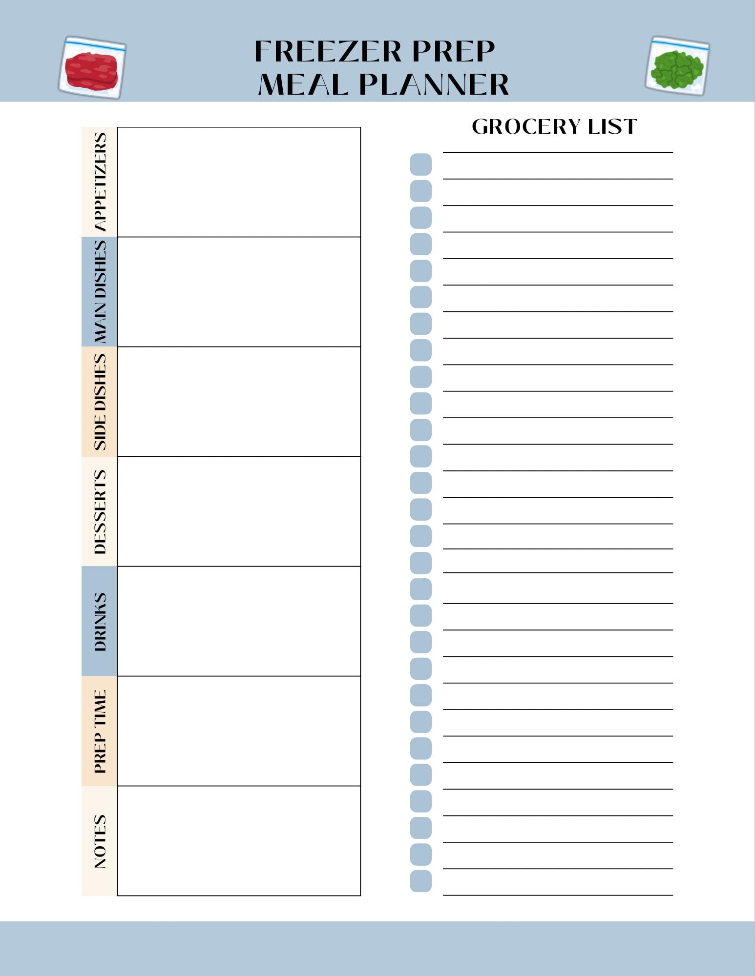 Budget Meal Planner Printable Bundle | Leftovers, Budget Friendly, No ...
