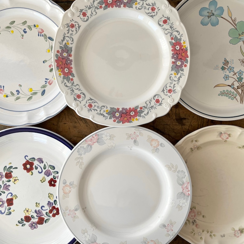 Mismatched Tableware Mismatched Dinner Plates - Etsy