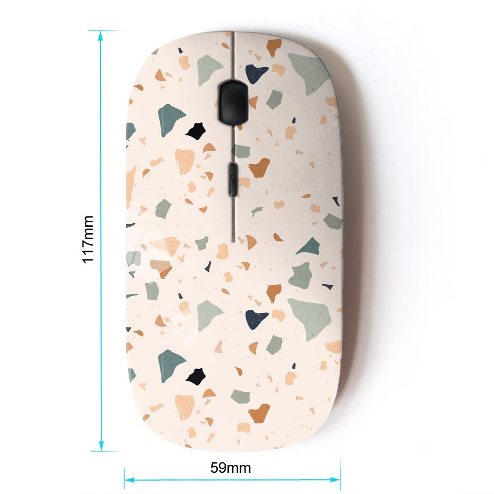 Beautiful Terrazzo Prints Pattern Wireless Mouse 2.4G - Etsy