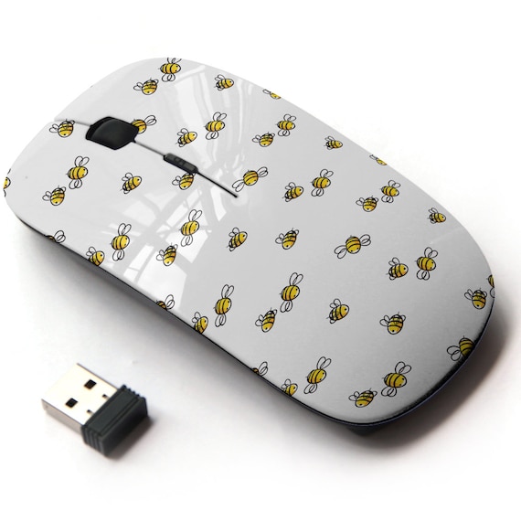 Cute Mushroom Pattern Wireless Mouse - 2.4G Computer Mouse With Nano Receiver For Laptop/Desktop