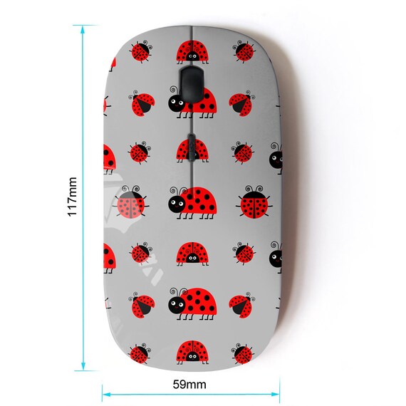 Mouse Wireless Portatile 2.4 Ghz USB Pulsante A Forma Di Auto Mini LED