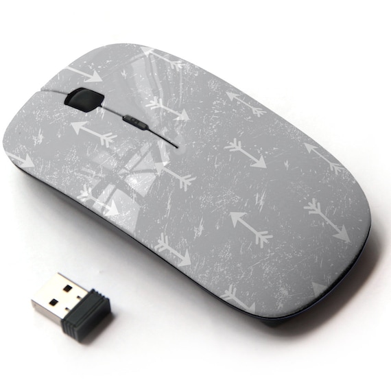 Arrows Grunge Aztec Pattern Print - Wireless Mouse, 2.4G Portable