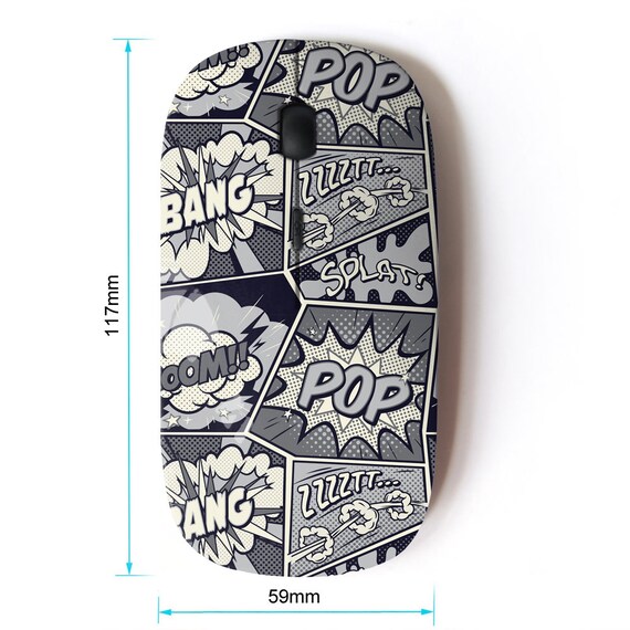 Cute Mushroom Pattern Wireless Mouse - 2.4G Computer Mouse With Nano Receiver For Laptop/Desktop