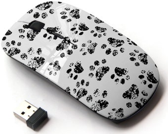 Children. Kitty Cat Paw Pattern 2.4G Portable Optical Mouse with Nano USB Receiver for Kids Wireless Mouse