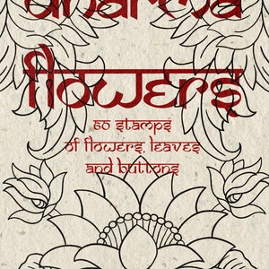 Dharma flowers procreate stamps for ornamental tattoo designs