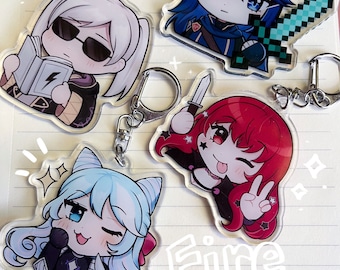 Silly FE | Cute Clear double-sided acrylic keychain - anime video game charm
