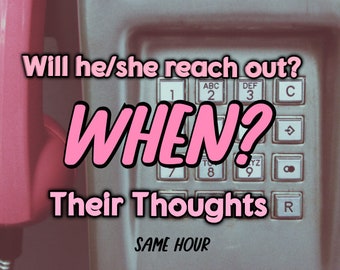 Will He or She Contact Me? Same Hour No Contact Reading, Will they reach out?