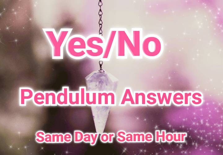 Pendulum Reading Yes or No Question, Yes or No Pendulum Reading, Same