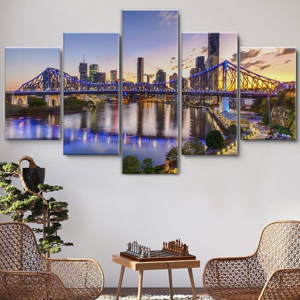 Brisbane Canvas Wrap Etsy