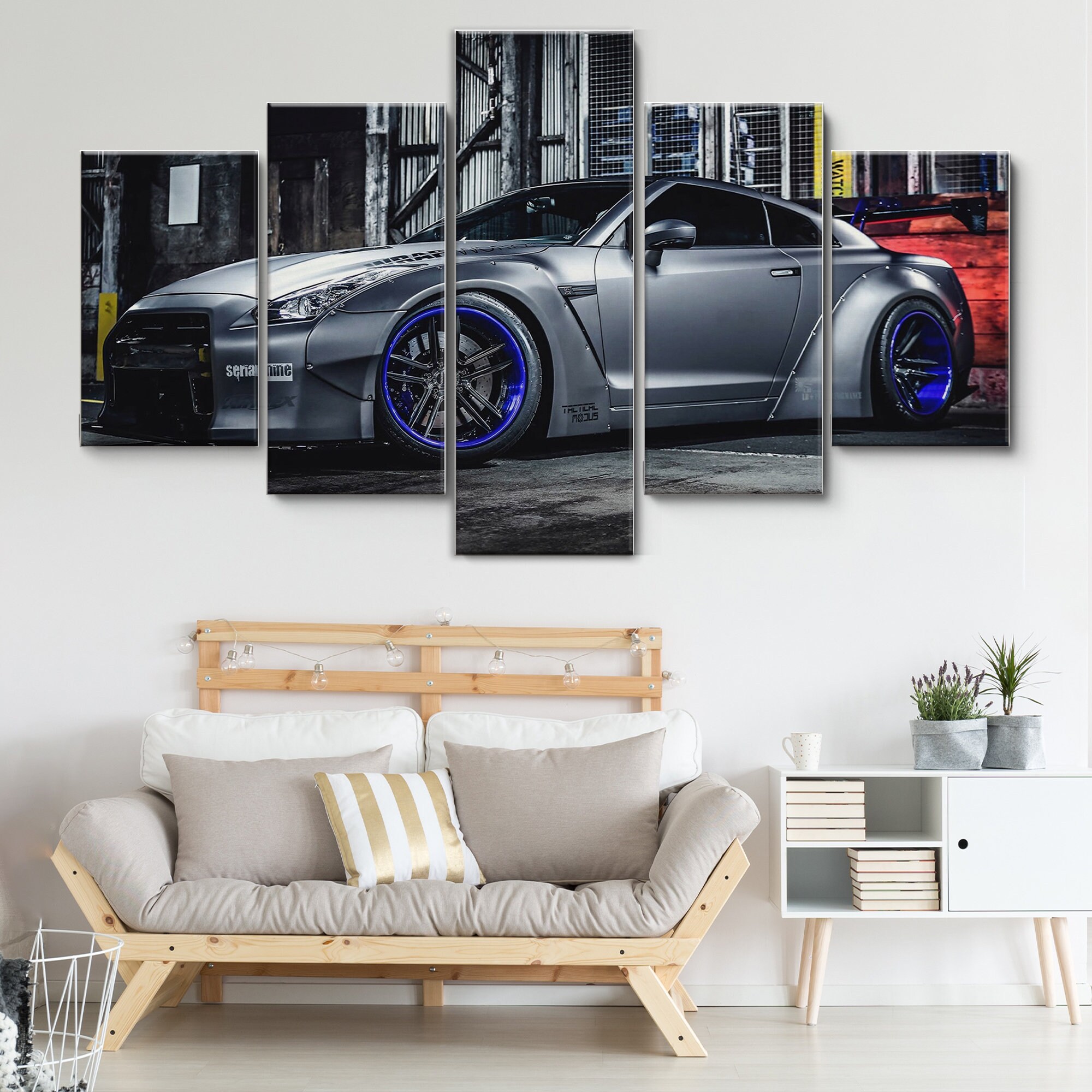 Nissan GTRR35 5 Pieces Canvas Wall Art Large Framed Canvas Etsy