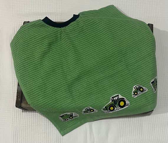 Towel Bibs Hand Towel Bibs Baby Bibs Toddler Bibs Absorbent Bibs Fastener Free Bib Tractor Applique Etsy