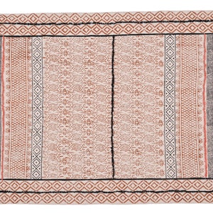 Brown cotton rug Indian cotton rug Bohemian cotton rug Boho cotton rug Living room rug Kitchen rug Housewarming gift, Gift for mom