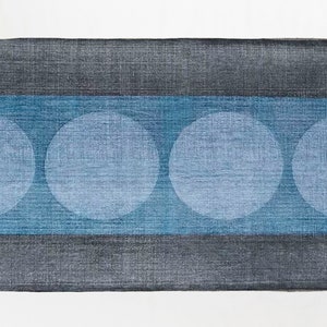 Blue Cotton Rug, Indian Cotton Rug, Bohemian Decor Rug, Farmhouse Decor Rug, Home Decor Rug, Decorative Cotton Rug, Floor Carpet, 9x12 Feet