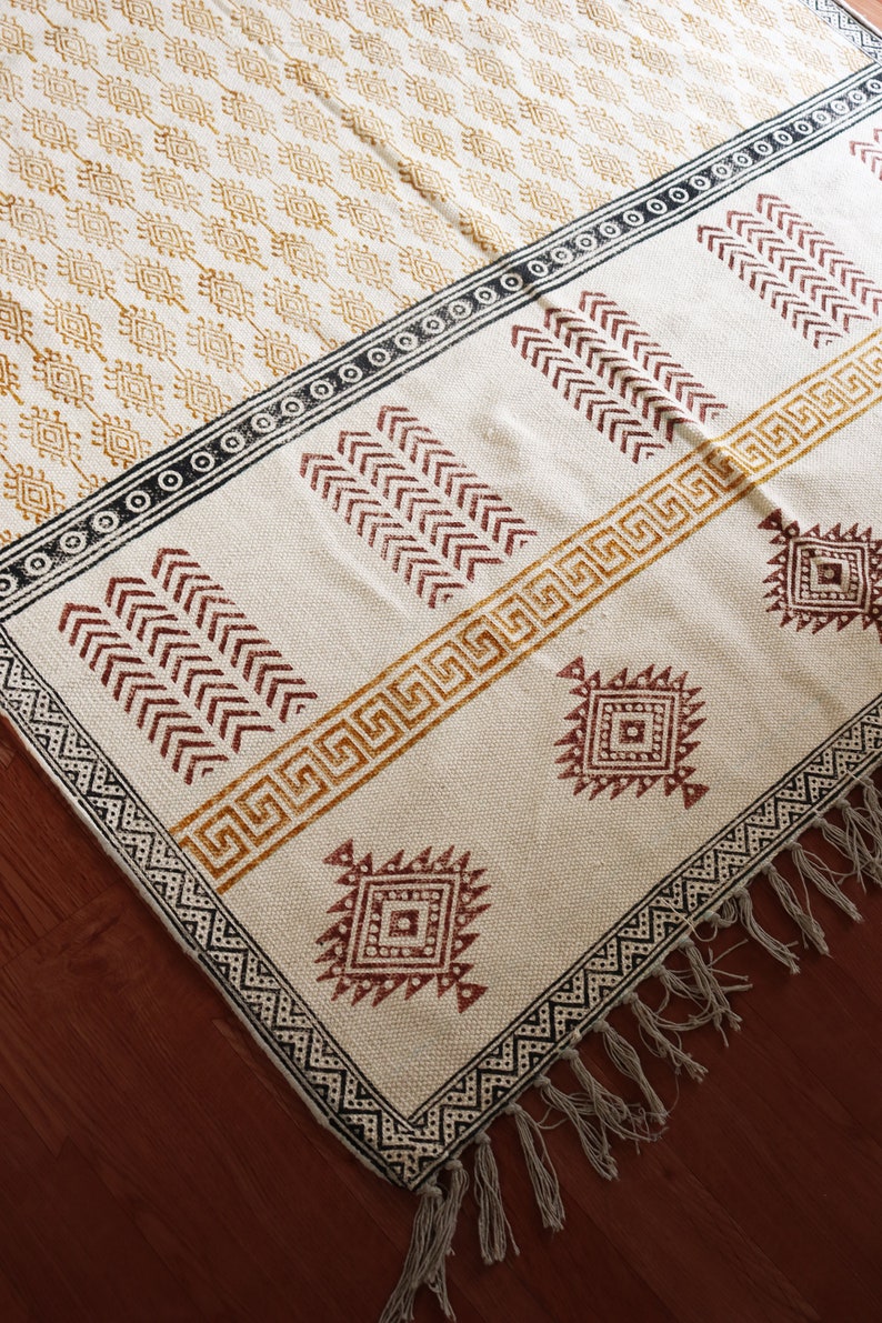 8x10 Feet Handmade Cotton Area Rug 8x10 Feet Floor Rugs Etsy