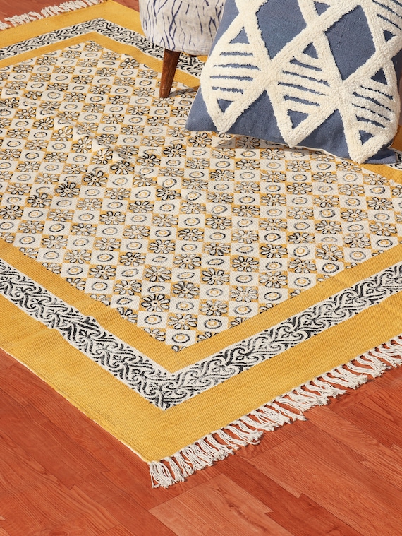 Geometric Modern Moroccan Handmade Oriental Area Rug Indoor/ Outdoor Carpet  6x8