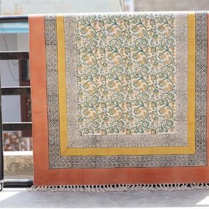 4x6 Feet Handmade Rug Bedroom Rug living room Rug Cotton Area Rug Hand block printed dhurrie Garden yoga mat 6x9 8x10 10x16 Feet Rug