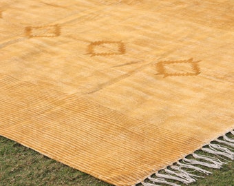 Cotton Area Rug Vintage 4x6 Rug Outdoor Rug Kitchen Rug Block Printed Rug Boho Kilim Rug Cotton Rug Patio Rug Indian Rug