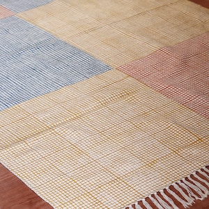 4x6 5x8 8x10 feet rug Outdoor cotton rug Kitchen rug Patio rug Bath Area Rug Rug Runner Block Printed Rug Handmade Rug