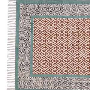 Handmade Cotton Rug Indoor Area Rug Yoga Rug Hand Woven Dhurrie Boho Rug Patio Area Rug 3x5 Feet