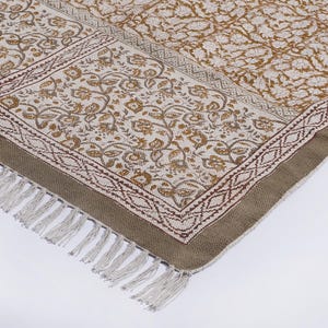 Indian Hand Block Printed rug, Bedroom rug, Square rug, bedroom rug, New year&#39;s gift rug, Large Area rug, Boho Rug ,3x3,4x4,5x5 ft