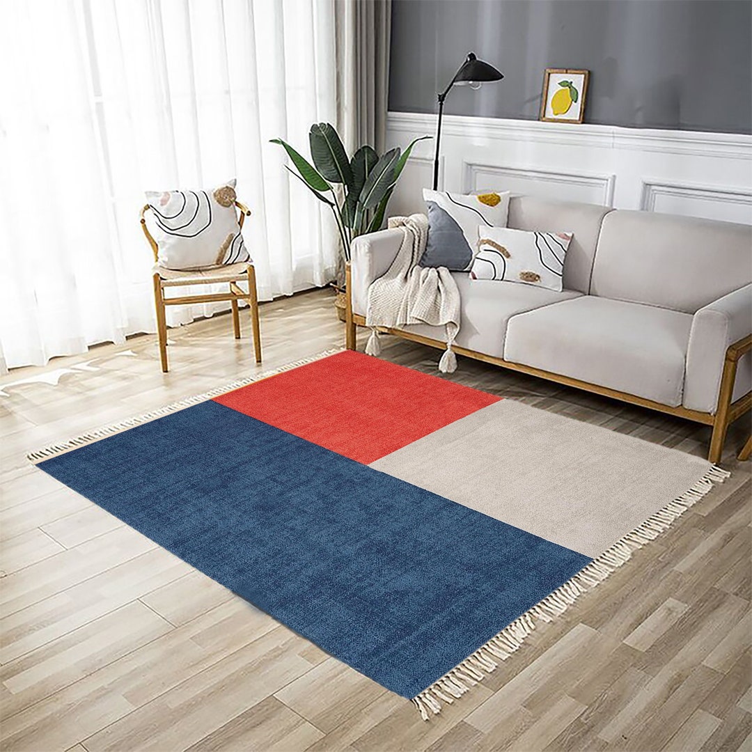 Block Print Rug Handmade Rug Cotton Rug Navajo Rug Boho Rug Kitchen Rug ...