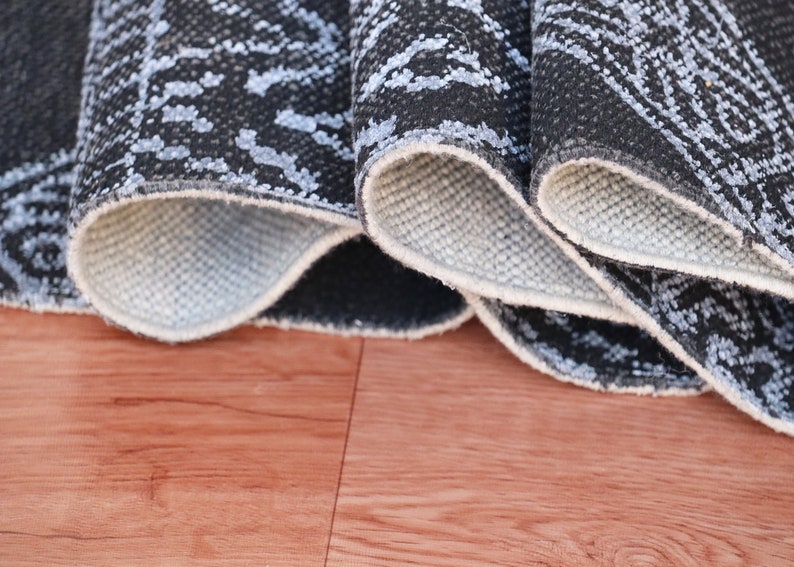 6x8 Feet Indian Hand Block Printed Cotton Rug Outdoor Garden Etsy