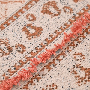 Handwoven Cotton Area Rug: Boho Decor, Yoga Room Rug, 3x5 Feet