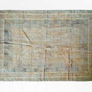 3x5 Feet Small cotton rug handmade area rug Navajo rug yoga mat bedside runner door mat area rug