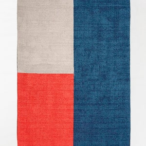 3x5 feet Outdoor garden rug Beach yoga rug Handmade area rug Multi color rug Cotton throw carpet Kilim kitchen rug Boho cotton dhurrie