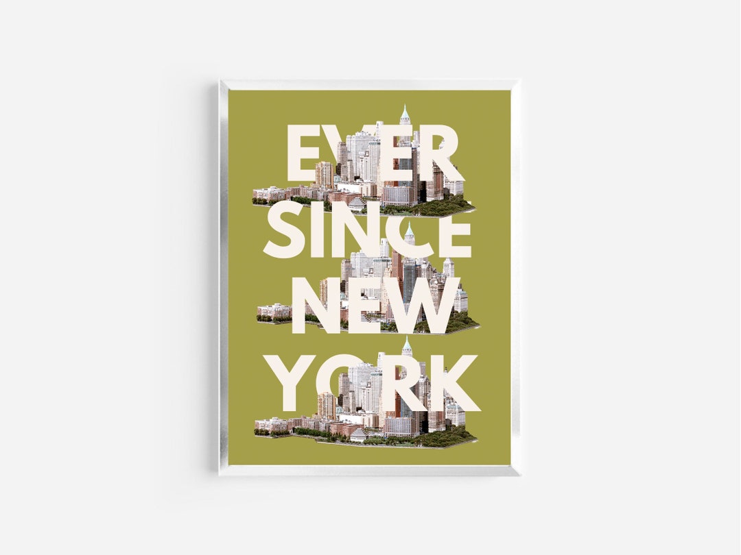 Ever Since New York Print HS1 Poster Music Prints Harry Etsy