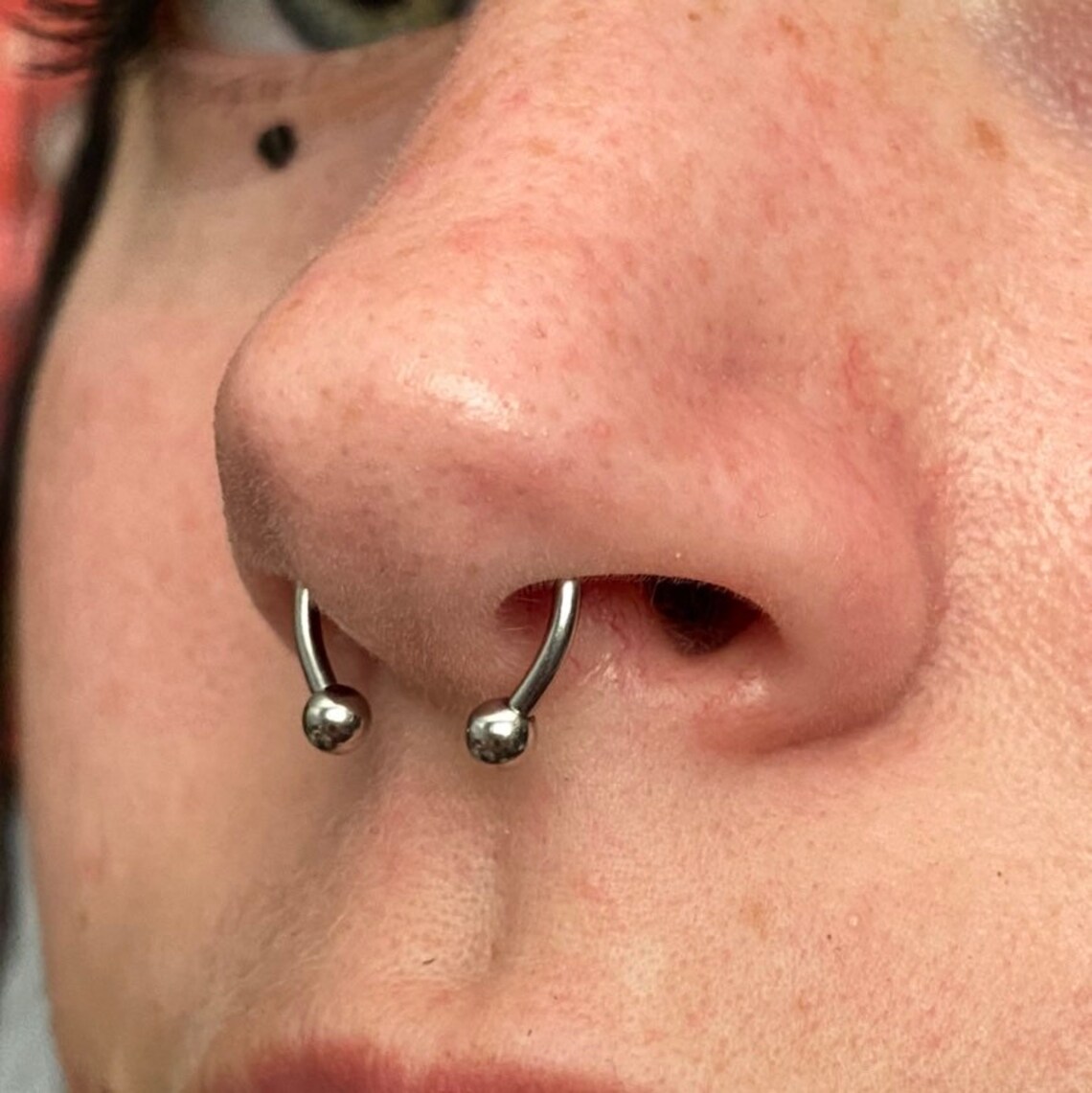 Fake Septum Ring Fake Septum Piercing Nose Ring Clip Etsy UK