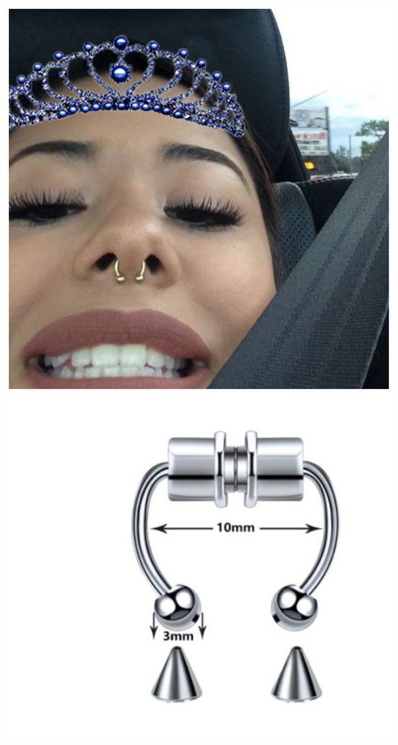 Fake Septum Ring Clip On Etsy Australia