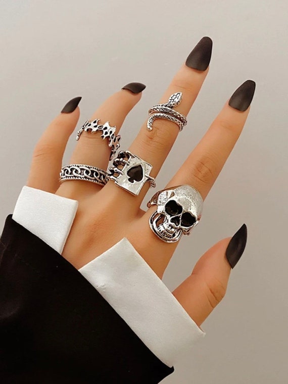 Silver cheap alt rings