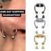 Fake Magnetic Septum Ring Fake Septum Piercing Nose Ring Clip On Fake Nose Ring Hoop Faux Piercing Nose Clip Non Piercing Silver Black Gold 