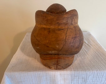 Einzigartige Teleskop Bonnet Form Holz Block Hutmacherei
