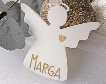 Personalised Memorial Angel Christmas Tree Decoration - Perfect Way to Remember A Loved One This Christmas