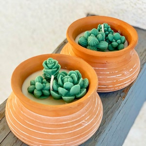 Succulent Arrangement Candle