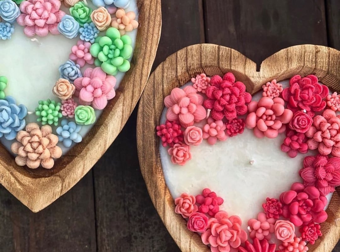 Heart Dough Bowl Candle Etsy